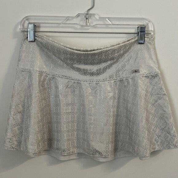 Women’s Elite White & Silver Athletic Skirt Sz 7/8 - Picture 3 of 11